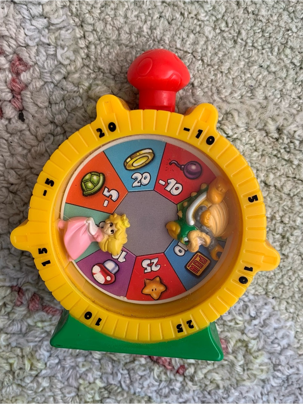 vintage 2002 Burger King "Race Around" Super Mario kids' meal toy
